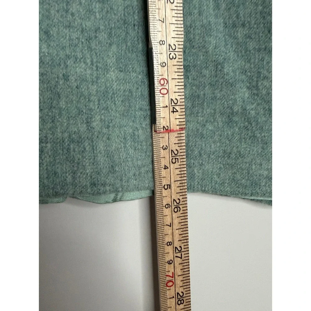 Pendleton Wool Midi Skirt Sage Green Heathered A-Line Vintage Made in USA 16W